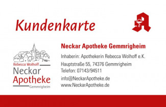 Neckar Apotheke Kundenkarte